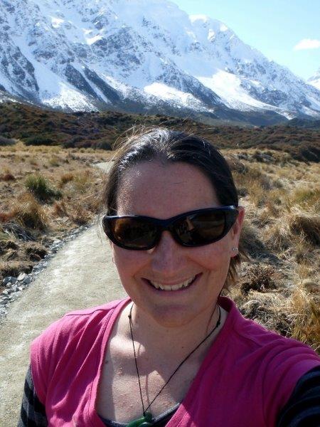 Sonya at Mt. Cook