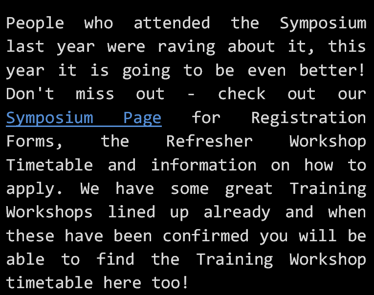 Symposium Page