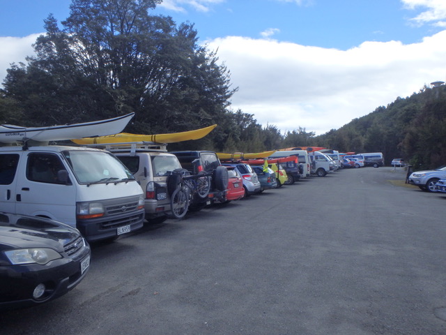 carpark at rotoiti